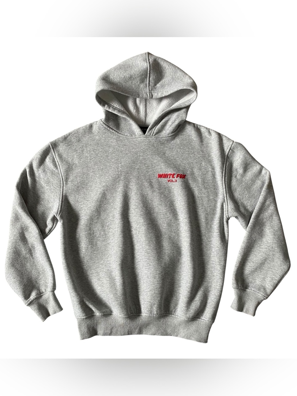 White Fox Women’s Vol 3 Offstage Hoodie Fleece Alloy Grey Oversized XXS/XS